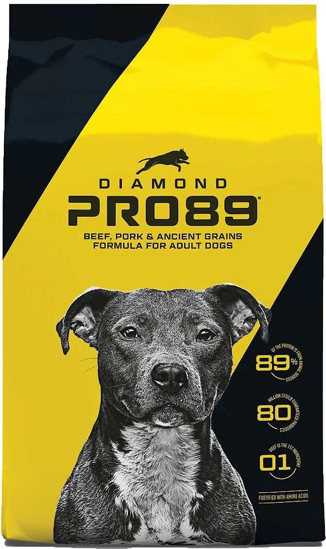 Diamond Pro89 Beef, Pork & Ancient Grains Formula for Adult Dogs 40lbs.