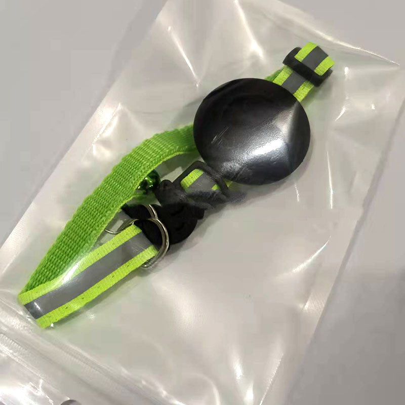 Reflective Pet Collar with Bell & AirTag Holder