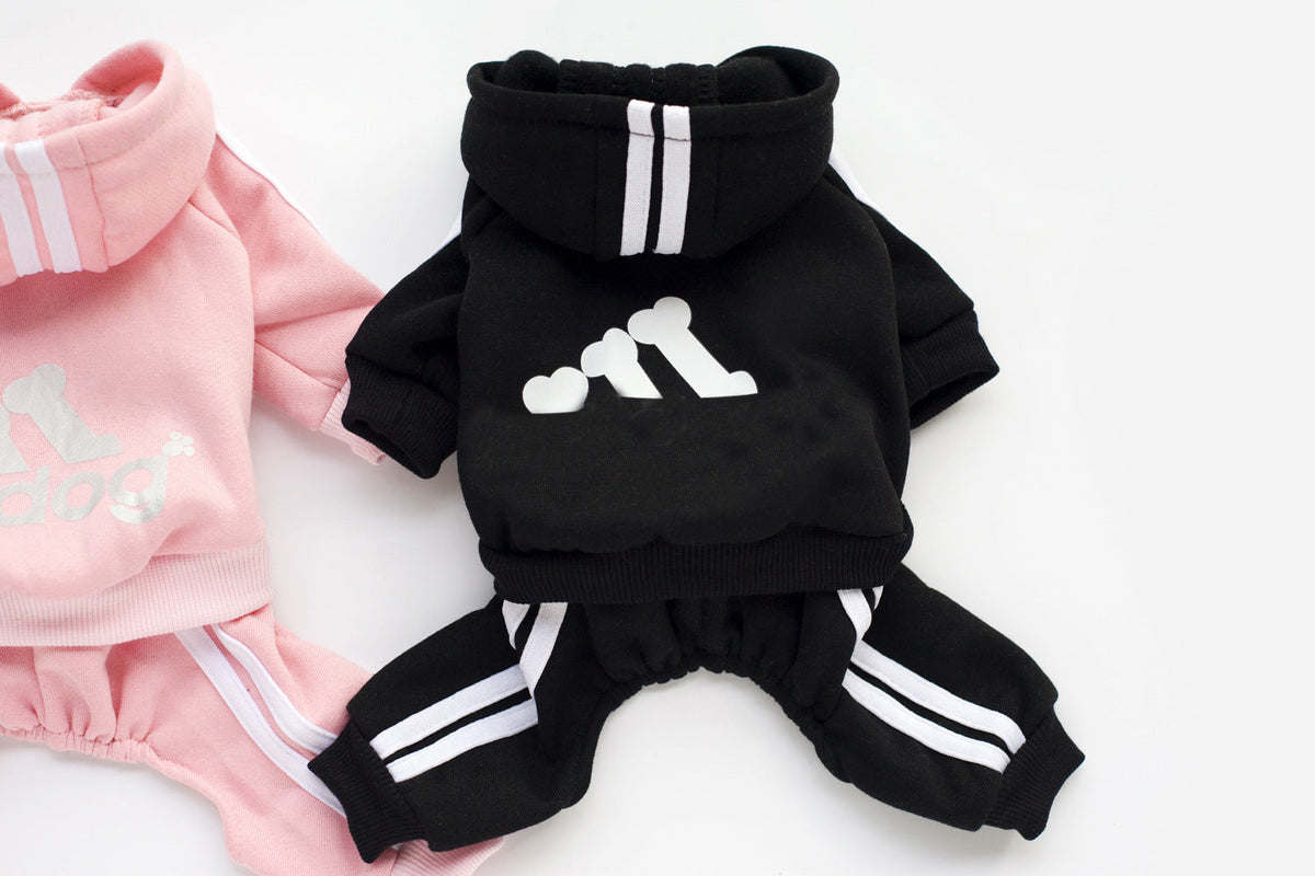 Fleece-Lined Four-Legged Dog Jumpsuit