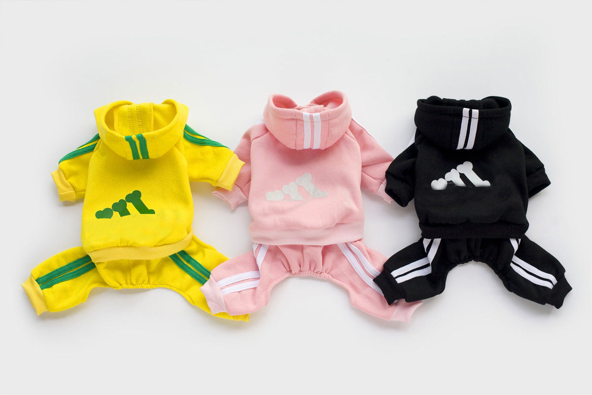 Fleece-Lined Four-Legged Dog Jumpsuit