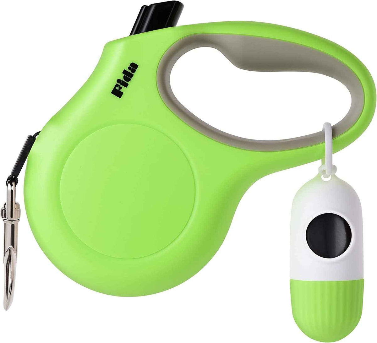 Retractable Dog Leash – 16 ft with Waste Bag Dispenser