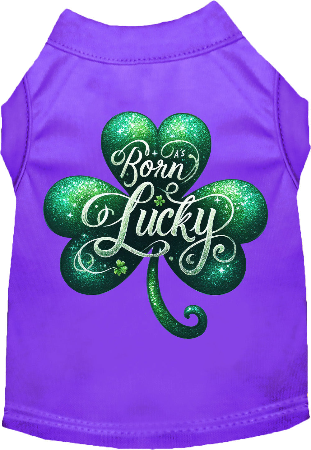 Adorable Cat or Dog Shirt for Pets "A's Born Lucky"