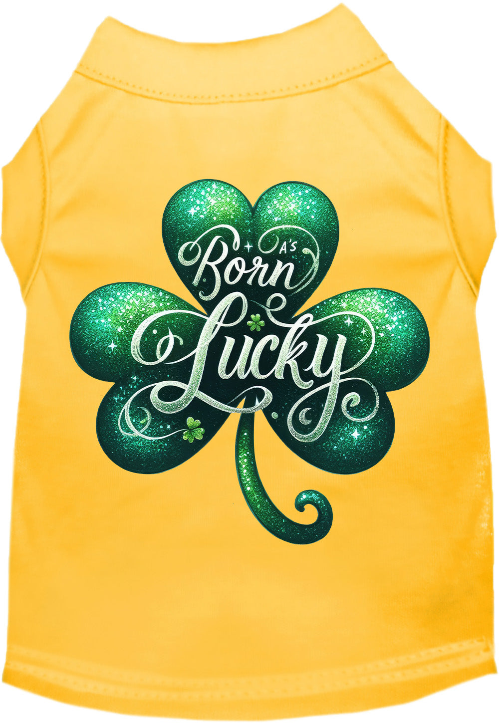 Adorable Cat or Dog Shirt for Pets "A's Born Lucky"