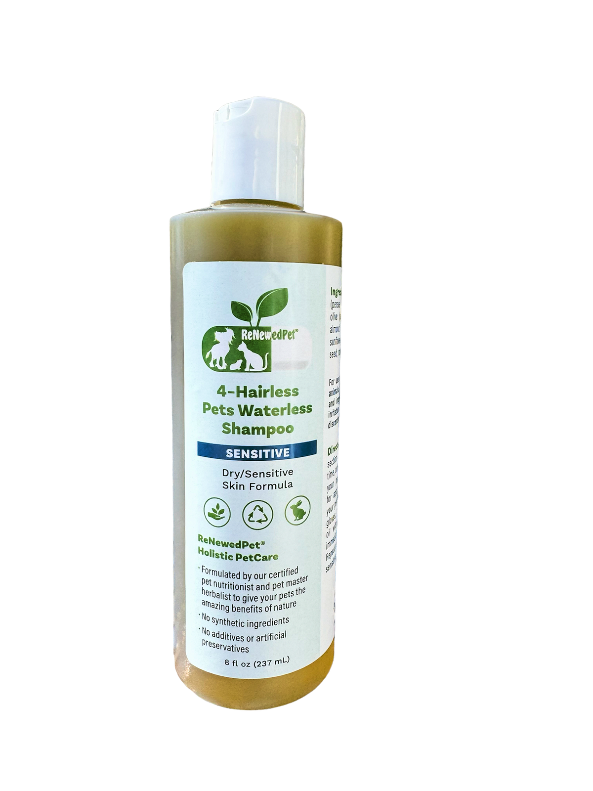 ReNewedPet 4-Hairless Pets Sensitive Waterless Shampoo