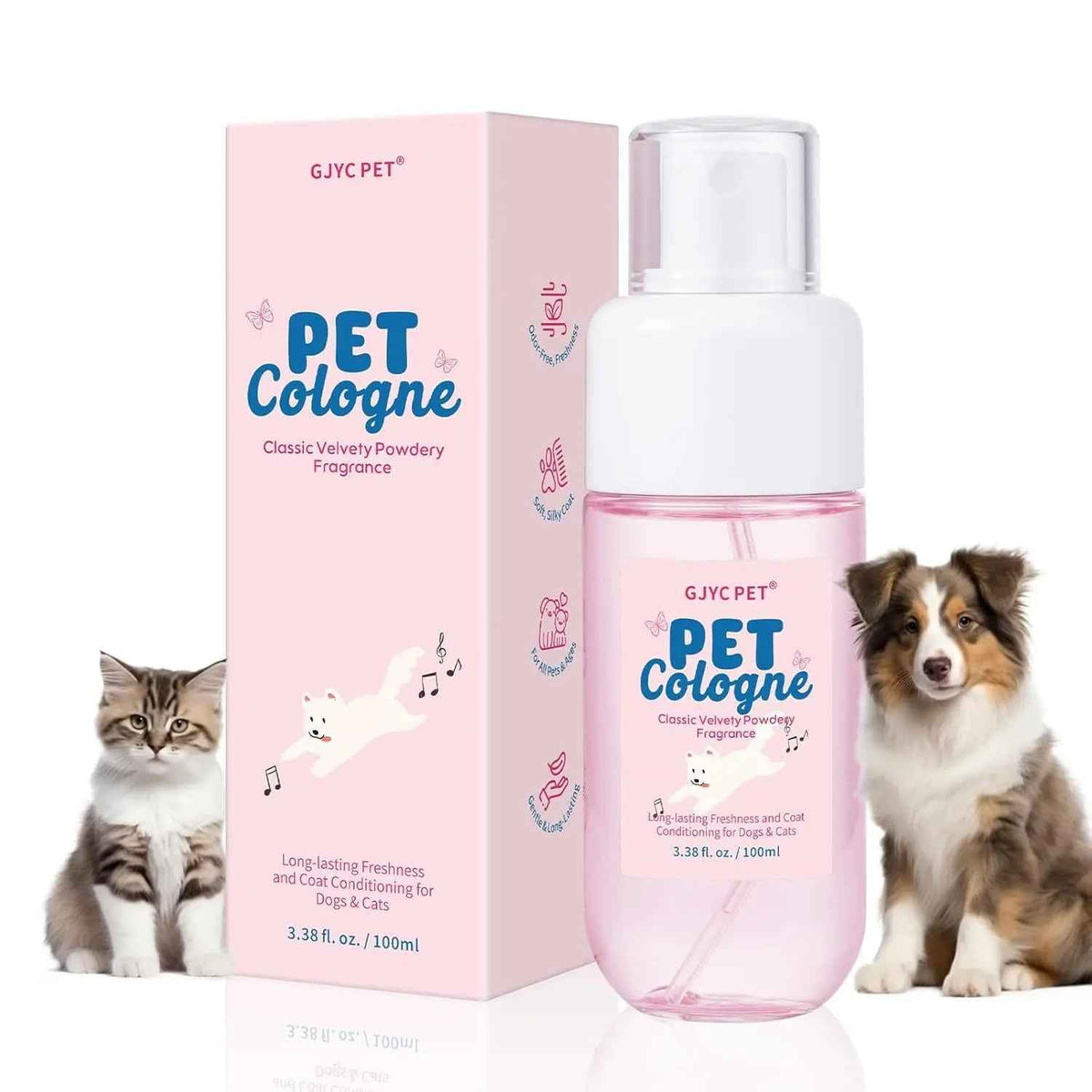 Dog & Cat Cologne Spray – Powder Scent, 3.38 fl oz