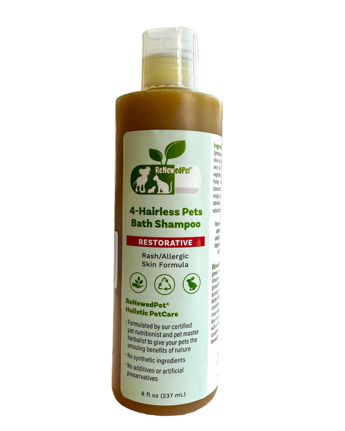 ReNewedPet 4-Hairless Pets Restorative Bath Shampoo
