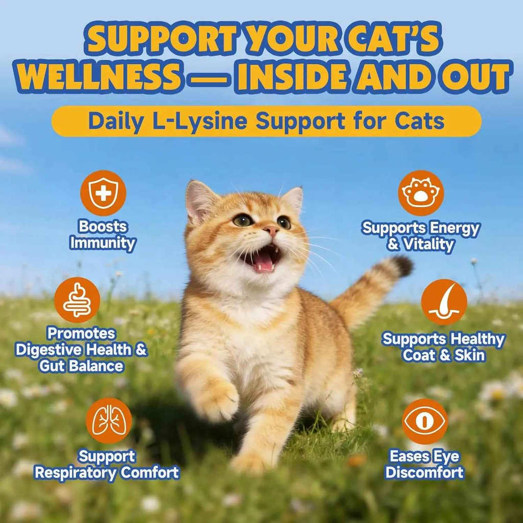 L-Lysine Supplement Paste for Cats – 60 ml