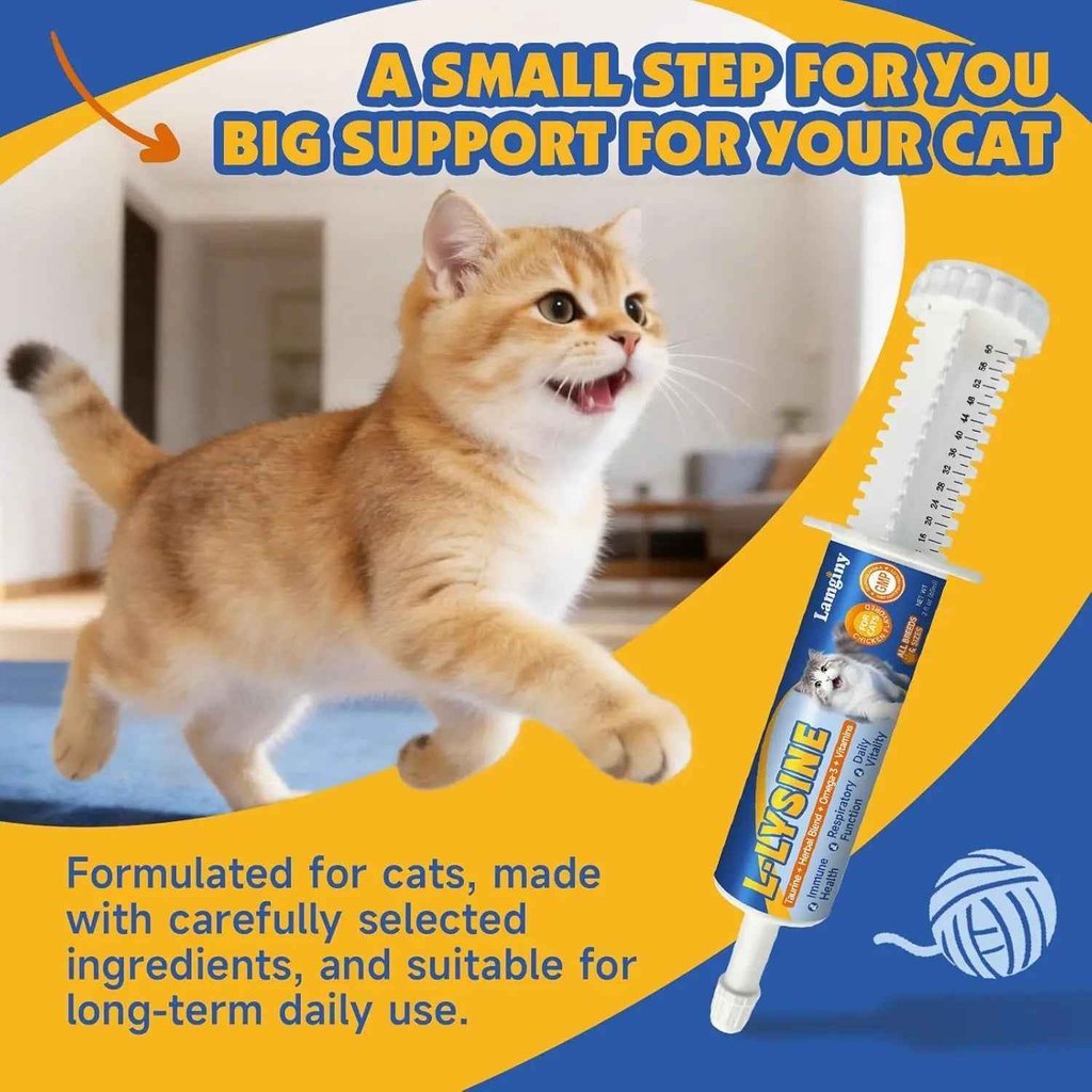 L-Lysine Supplement Paste for Cats – 60 ml