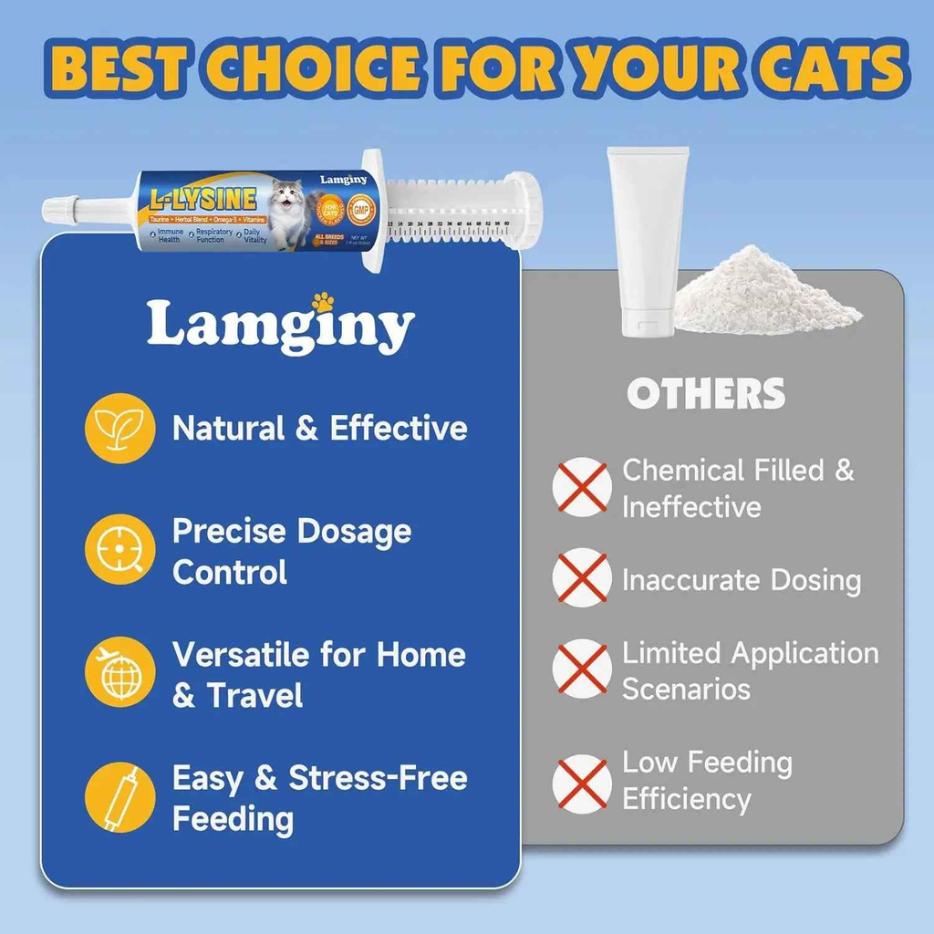 L-Lysine Supplement Paste for Cats – 60 ml
