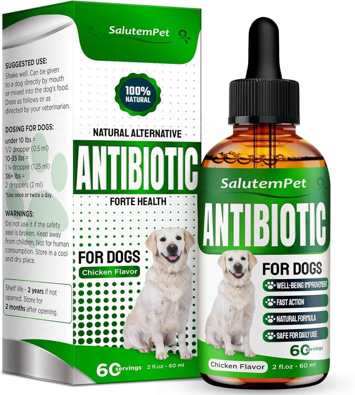 Herbal Wellness Drops for Dogs – 2 oz