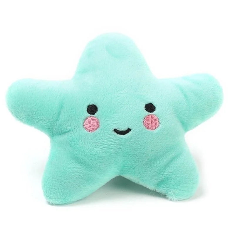 Pets Toys Plush Sounding Pentagram Toys Pets Chew Playing Fun Cute Puppy Dogs Cats Squeaky Toys Pets Supplies Accessories