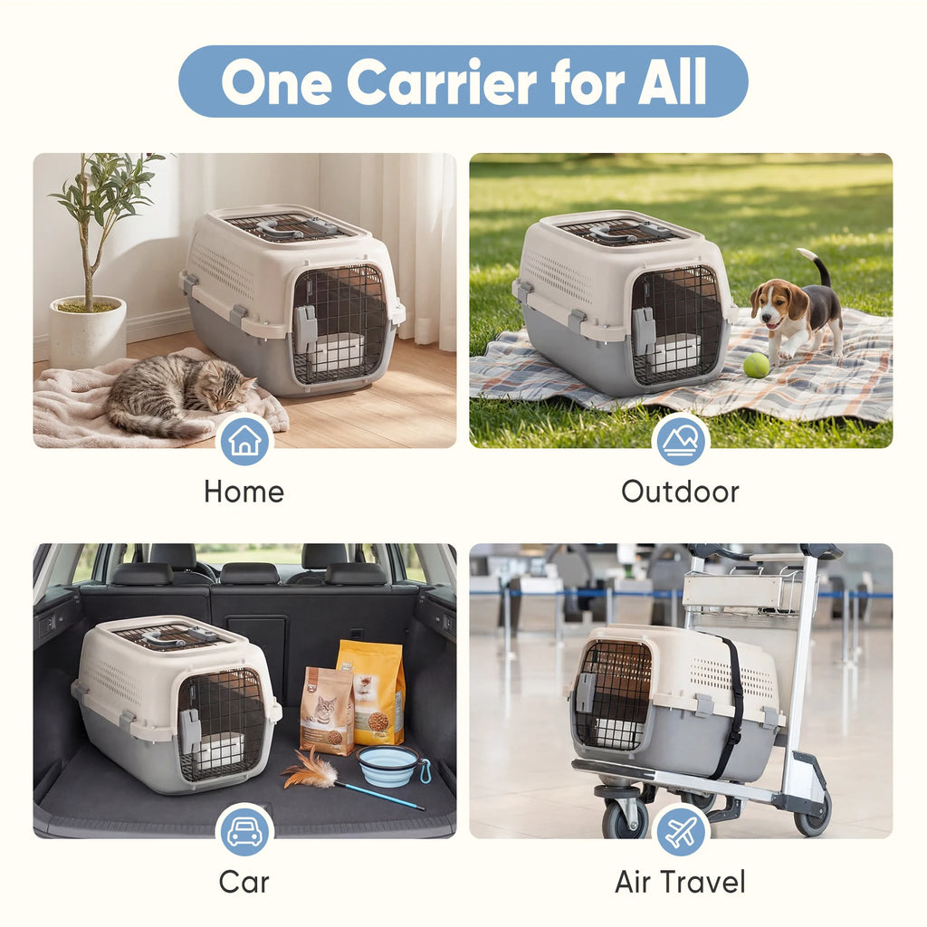 Hard-Sided Pet Carrier with Top & Front Entry