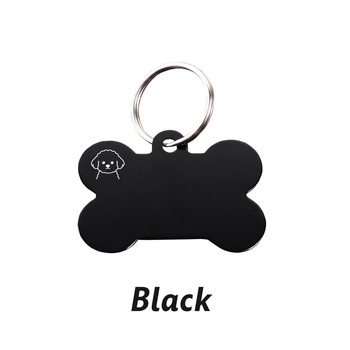 Custom Name Dog Tag Bone Shaped Personalized Name Pets ID Tag Laser Engraving Number Anti-lost Pendant Customized Text Dog Tags