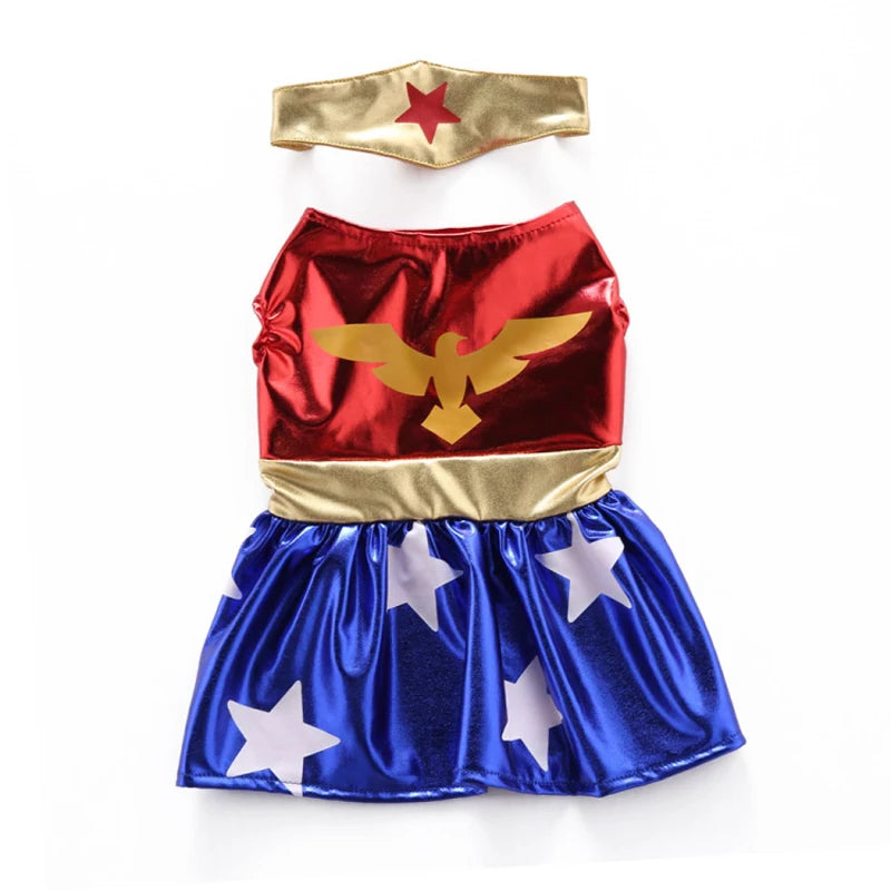 Pet Dog Dress Halloween Super Claw Skirt Cat Princess Dress Up Outfit Chihuahua Yorkie Party Funny Cosplay Clothes Pet Costume