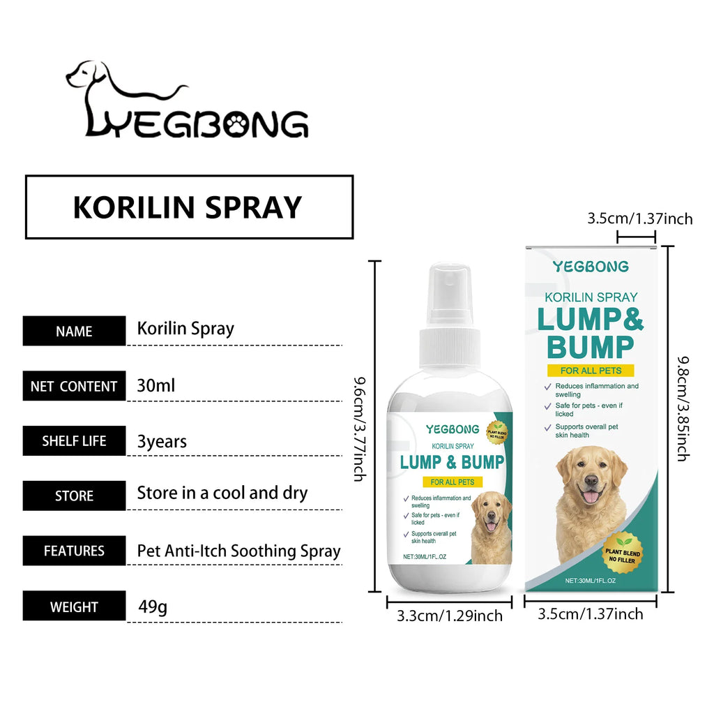 Pet Skin Soothing Spray Promote Skin Repairing Soothing Skin Discomfort Relieve Scratching Troubles Pet Skin Anti Itching Spray