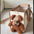 Teddy Bear Pet Carrier Bag — Head-Out Design