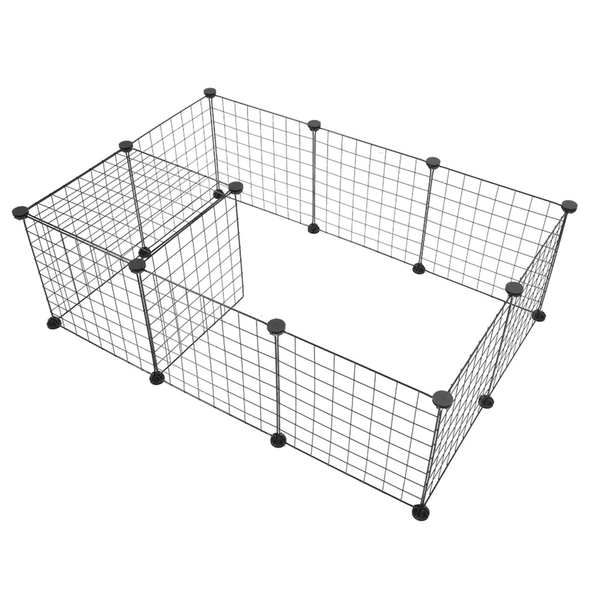 Modular Metal Wire Playpen for Small Animals