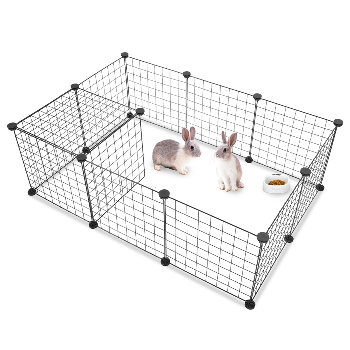 Modular Metal Wire Playpen for Small Animals