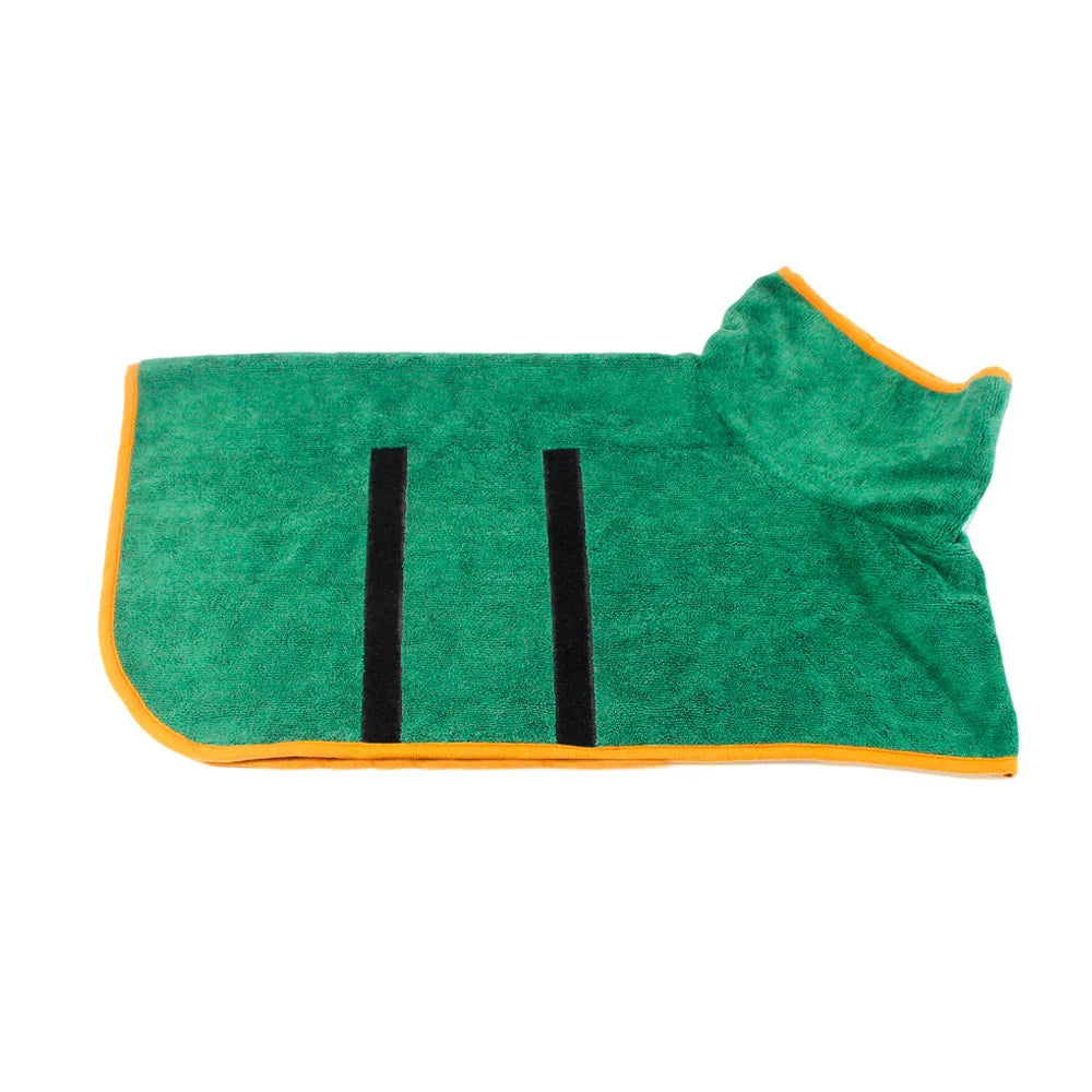 Pet Bathrobe, Highly Absorbent Dog Drying Clothes, Quick-Drying Adjustable Towel Fabric, Small, Medium, Large Size Pet Dog and Cat Bathrobe