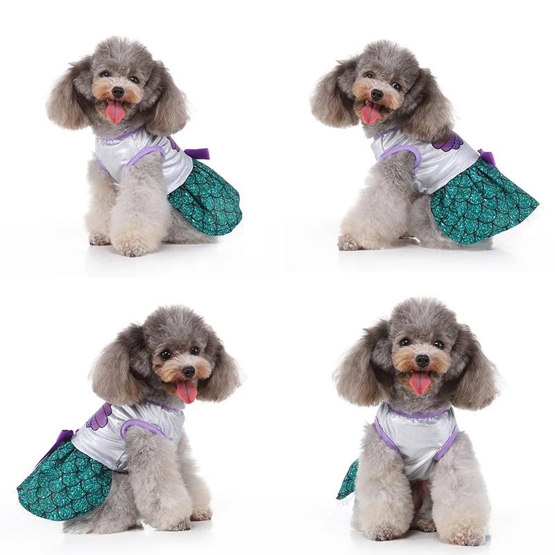 Pet Dog Dress Halloween Super Claw Skirt Cat Princess Dress Up Outfit Chihuahua Yorkie Party Funny Cosplay Clothes Pet Costume