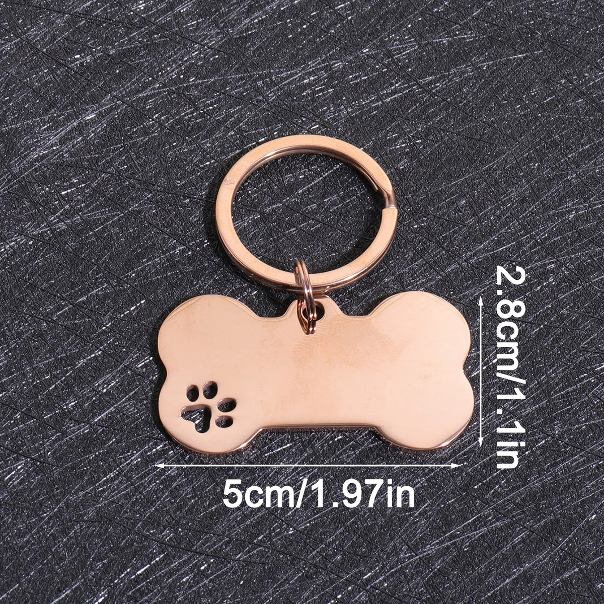 Custom Name Dog Tag Bone Shaped Personalized Name Pets ID Tag Laser Engraving Number Anti-lost Pendant Customized Text Dog Tags