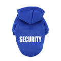 LETVIA Dog Hoodie Security Clothes Soft Warm Fleece Pets Cold Weather Halloween Costumes Security Printed Pet Sweaters with Hat