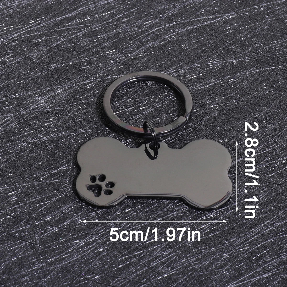 Custom Name Dog Tag Bone Shaped Personalized Name Pets ID Tag Laser Engraving Number Anti-lost Pendant Customized Text Dog Tags
