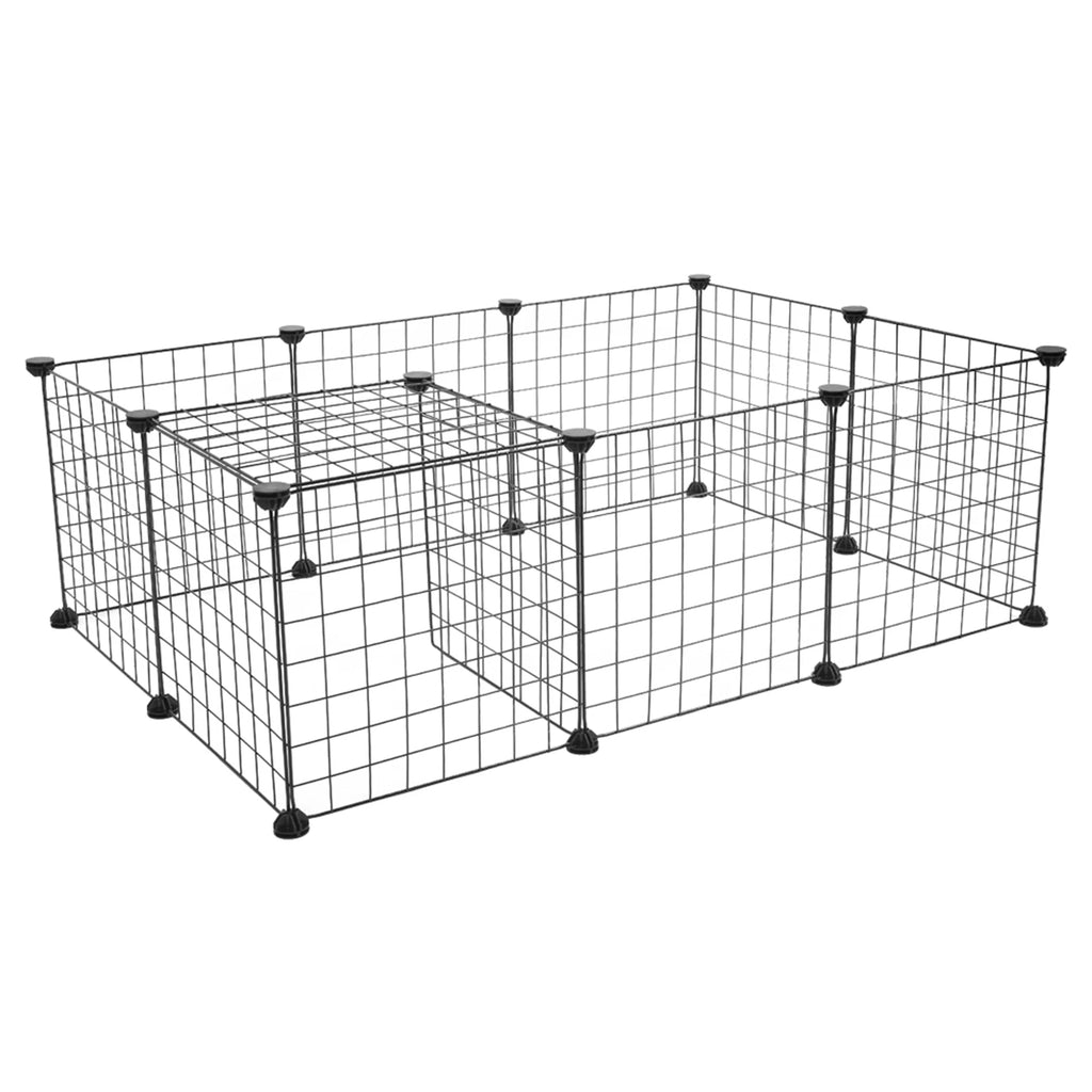 Modular Metal Wire Playpen for Small Animals