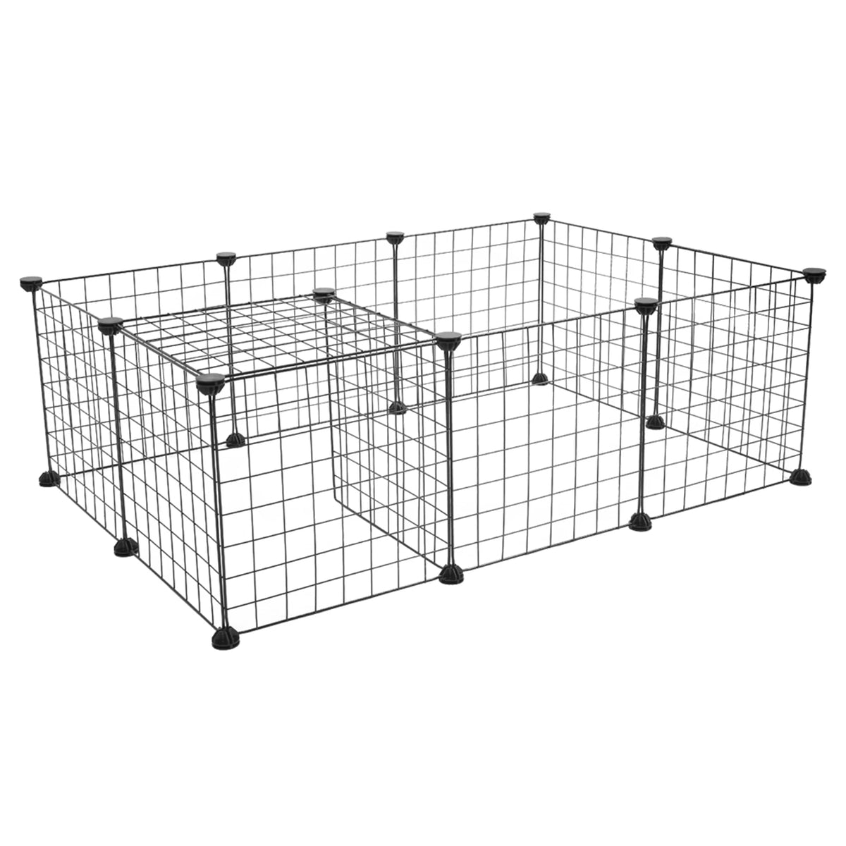 Modular Metal Wire Playpen for Small Animals