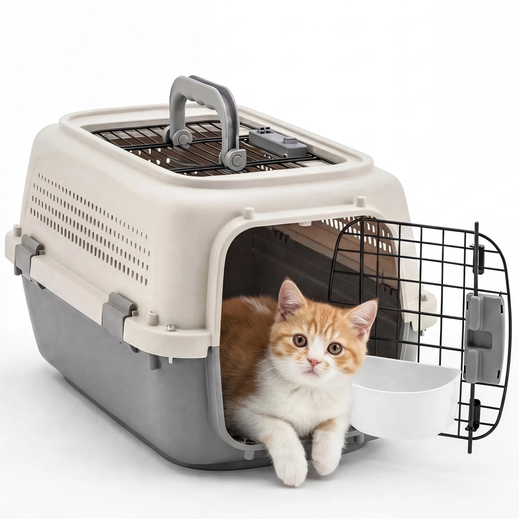 Hard-Sided Pet Carrier with Top & Front Entry