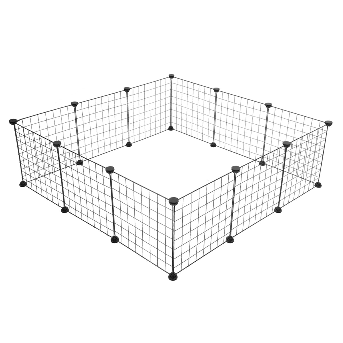 Modular Metal Wire Playpen for Small Animals