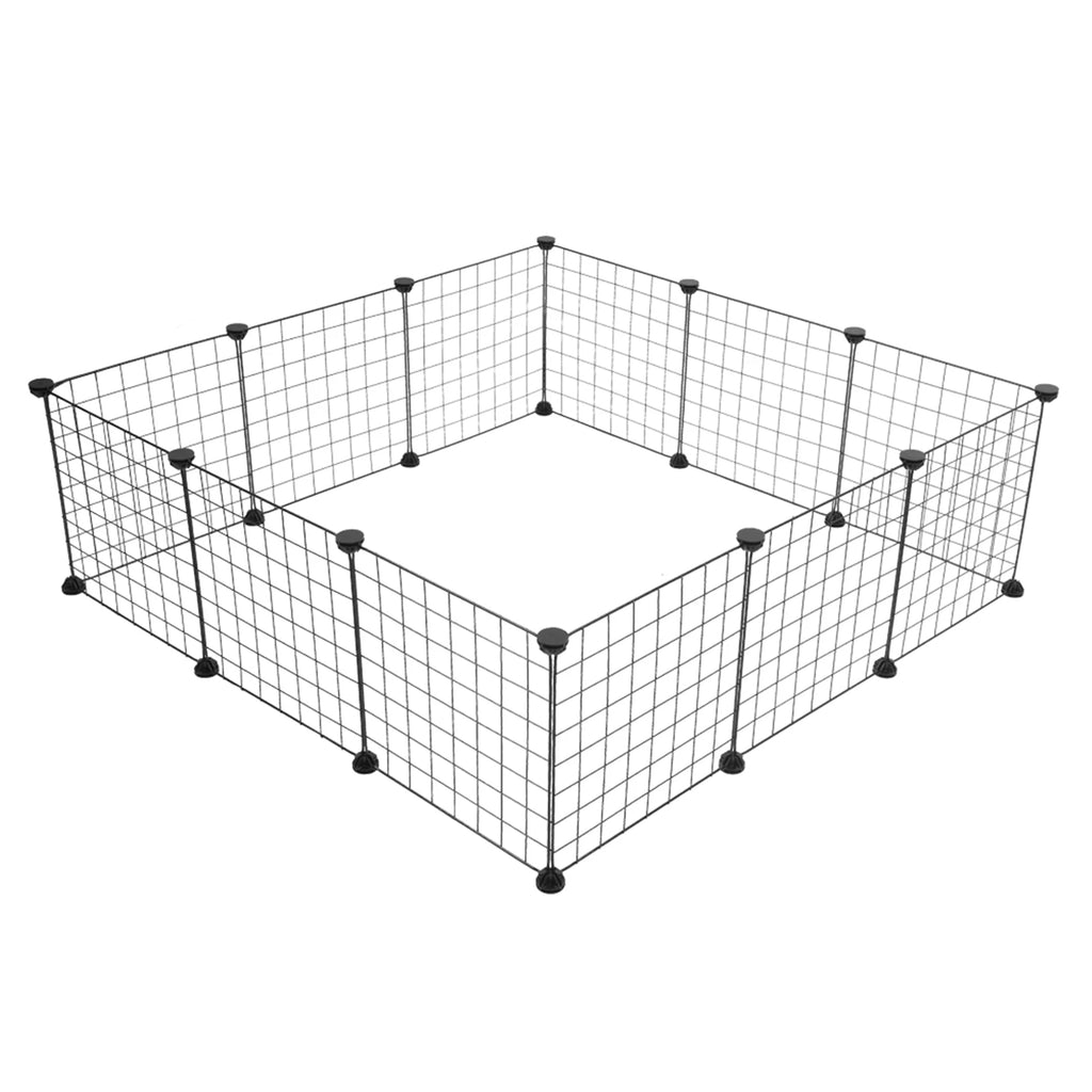 Modular Metal Wire Playpen for Small Animals
