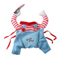 Funny Halloween Dog Clothes for Small Medium Dogs Knife Holding Cosplay Pets Costume Cute Party Cat Dressed Up Chihuahua Outfits