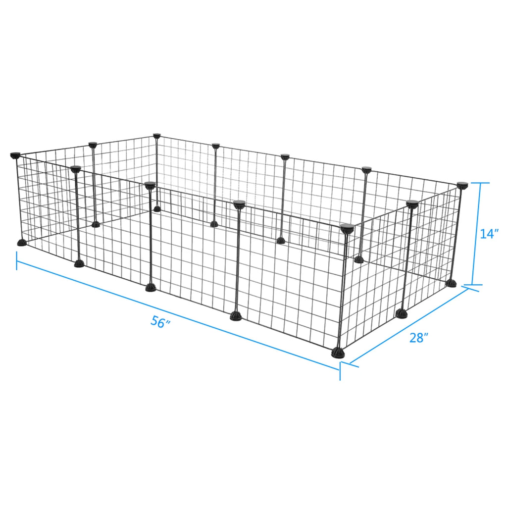 Modular Metal Wire Playpen for Small Animals