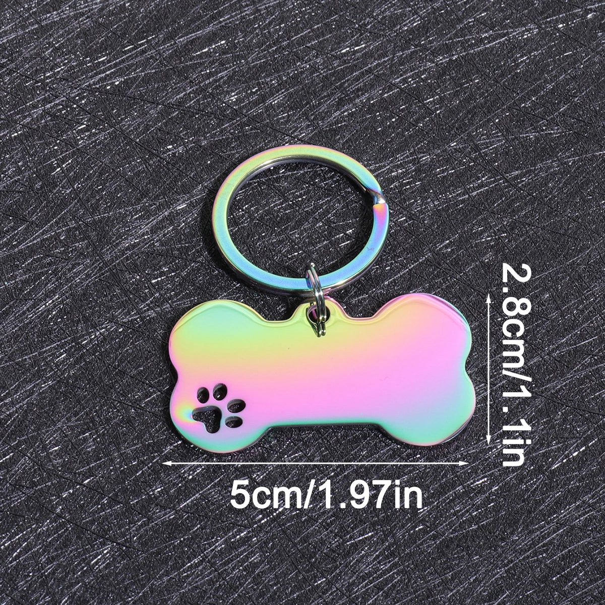 Custom Name Dog Tag Bone Shaped Personalized Name Pets ID Tag Laser Engraving Number Anti-lost Pendant Customized Text Dog Tags