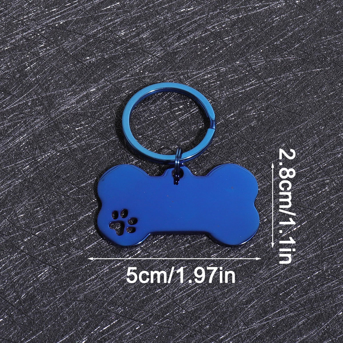 Custom Name Dog Tag Bone Shaped Personalized Name Pets ID Tag Laser Engraving Number Anti-lost Pendant Customized Text Dog Tags