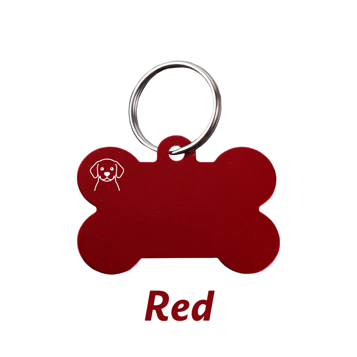 Custom Name Dog Tag Bone Shaped Personalized Name Pets ID Tag Laser Engraving Number Anti-lost Pendant Customized Text Dog Tags