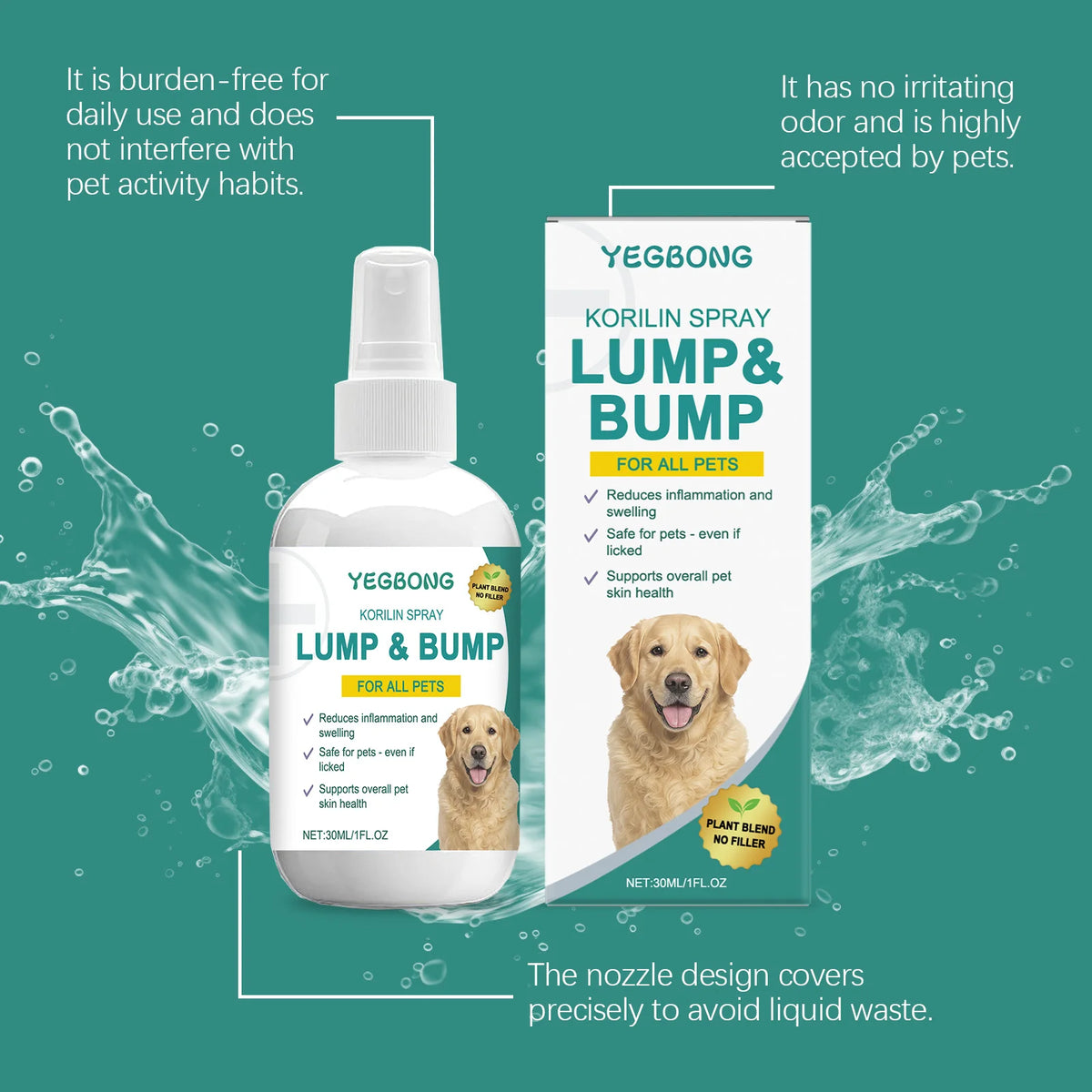 Pet Skin Soothing Spray Promote Skin Repairing Soothing Skin Discomfort Relieve Scratching Troubles Pet Skin Anti Itching Spray