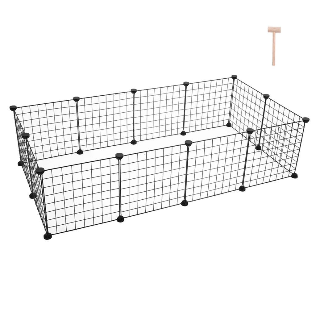 Modular Metal Wire Playpen for Small Animals