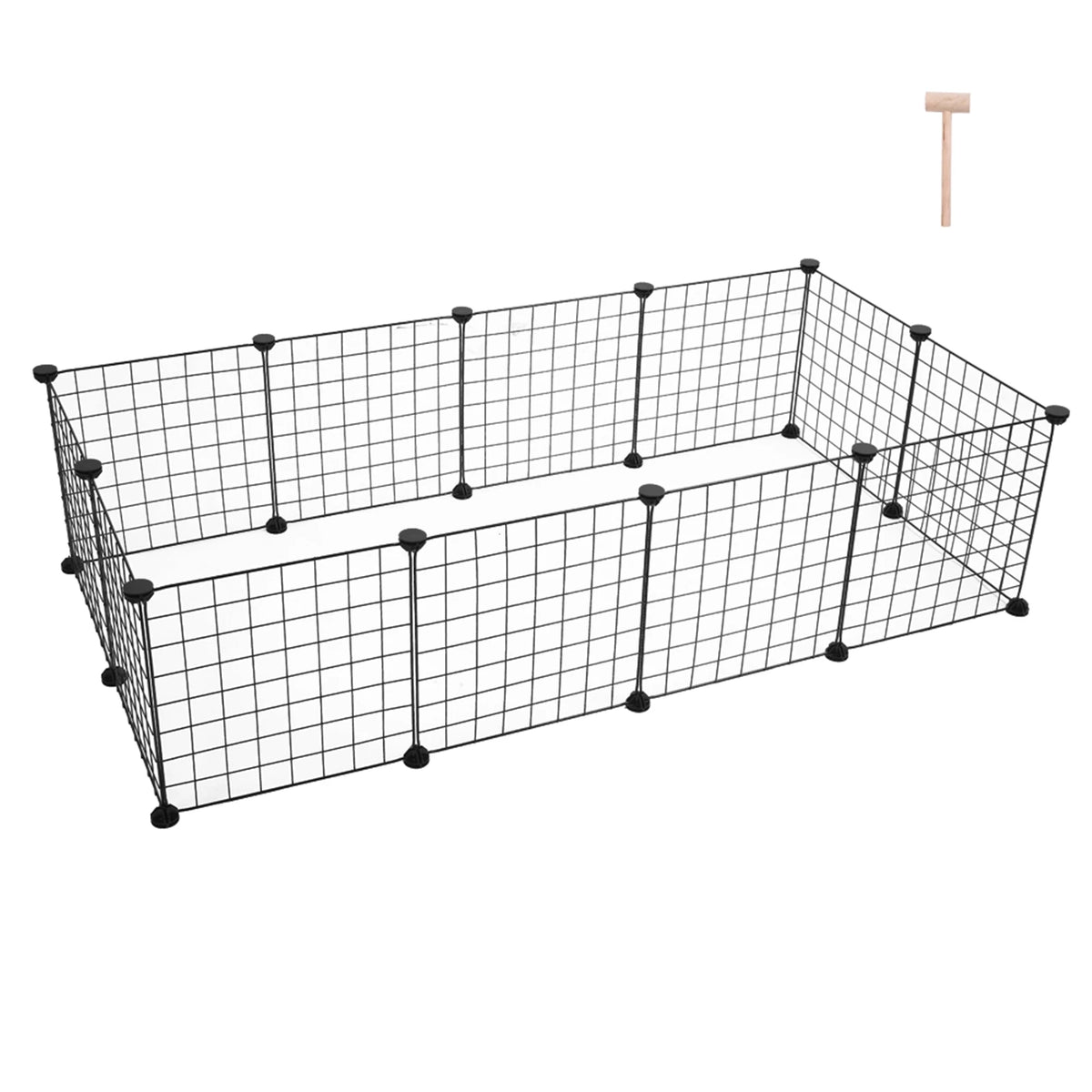 Modular Metal Wire Playpen for Small Animals