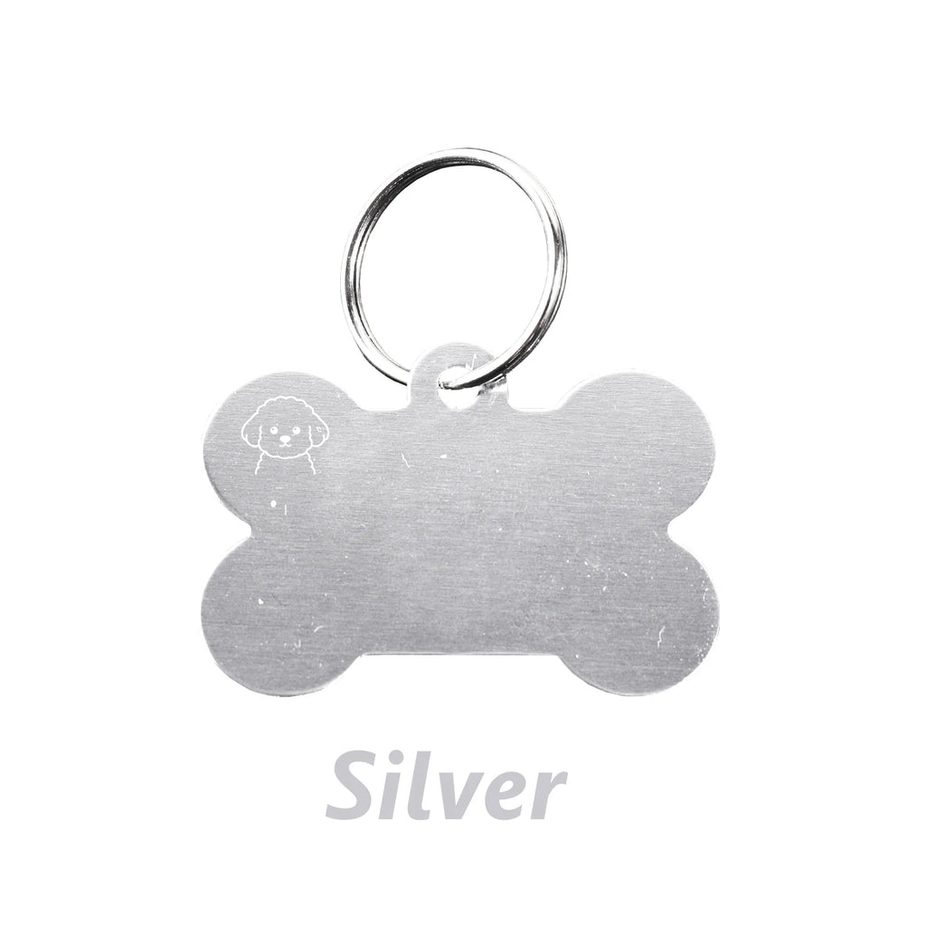 Custom Name Dog Tag Bone Shaped Personalized Name Pets ID Tag Laser Engraving Number Anti-lost Pendant Customized Text Dog Tags