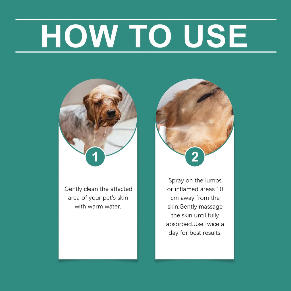 Pet Skin Soothing Spray Promote Skin Repairing Soothing Skin Discomfort Relieve Scratching Troubles Pet Skin Anti Itching Spray