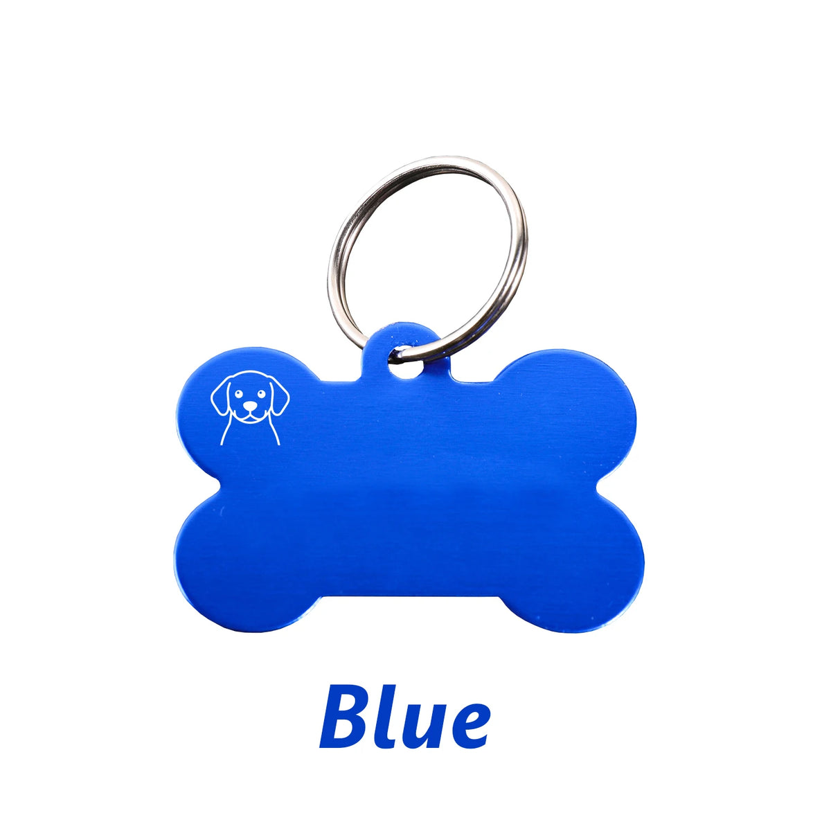 Custom Name Dog Tag Bone Shaped Personalized Name Pets ID Tag Laser Engraving Number Anti-lost Pendant Customized Text Dog Tags