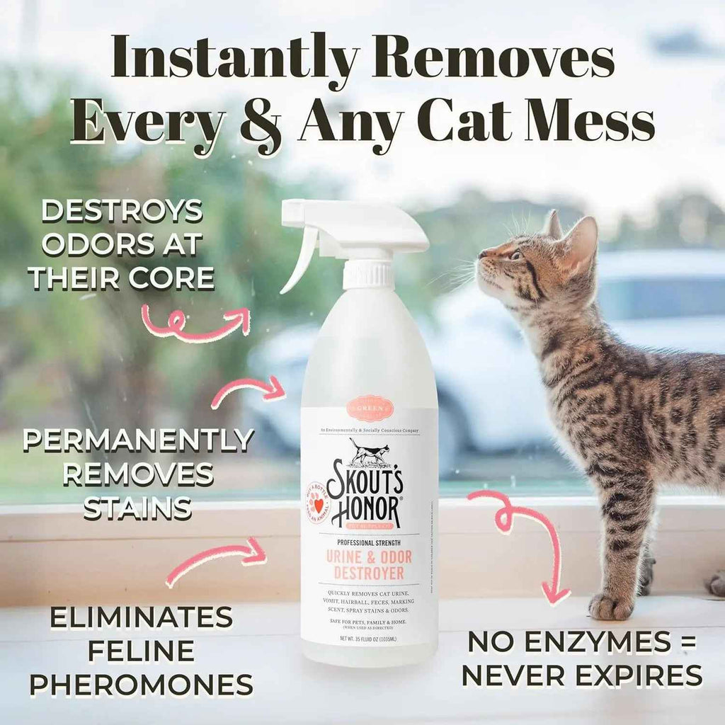 Skout's Honor Cat Urine & Odor Destroyer – 35 oz