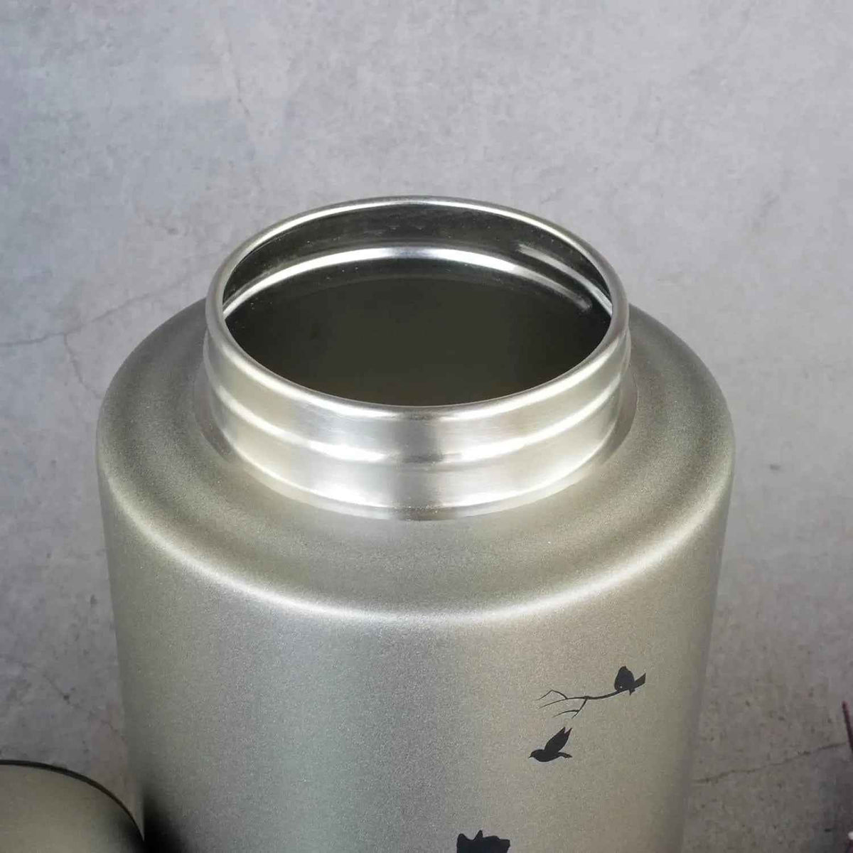 Stainless Steel Pet Memorial Urn with Screw-Top Lid