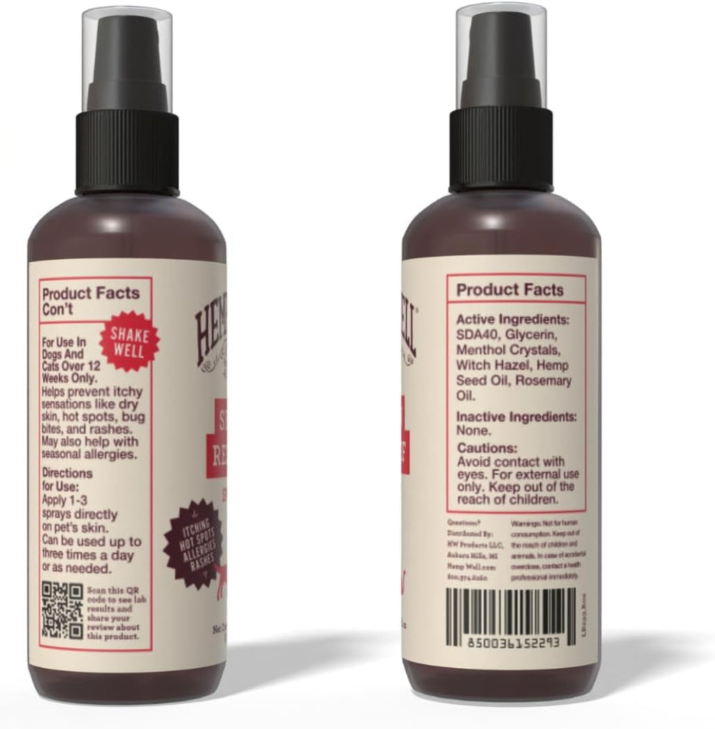 Hemp Skin Care Spray for Dogs & Cats