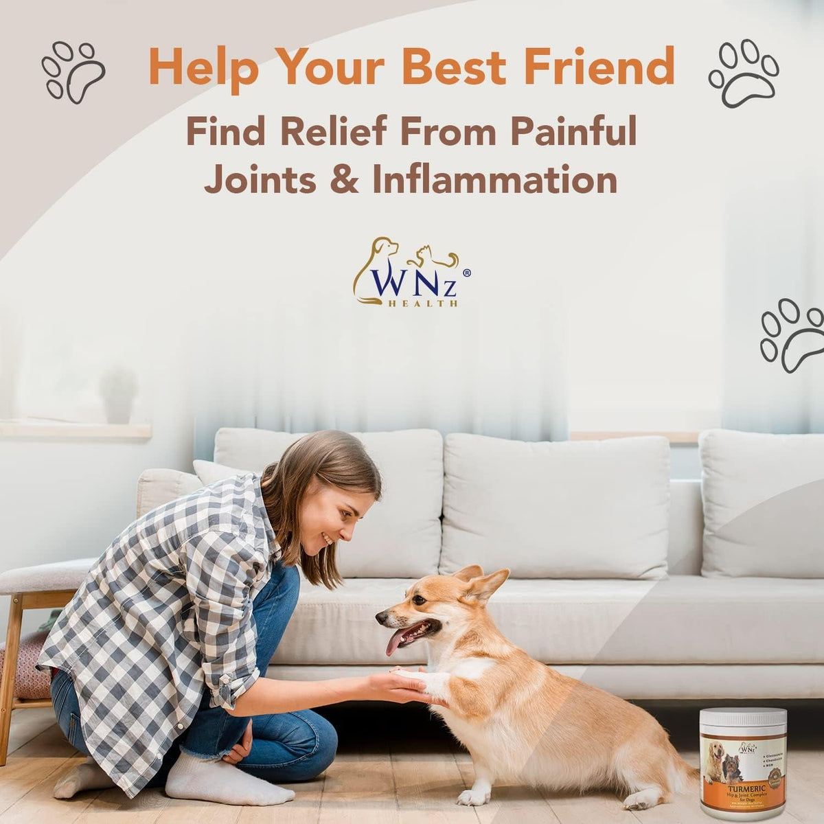 WetNozeHealth Hip & Joint Dog Chews – 90 Count