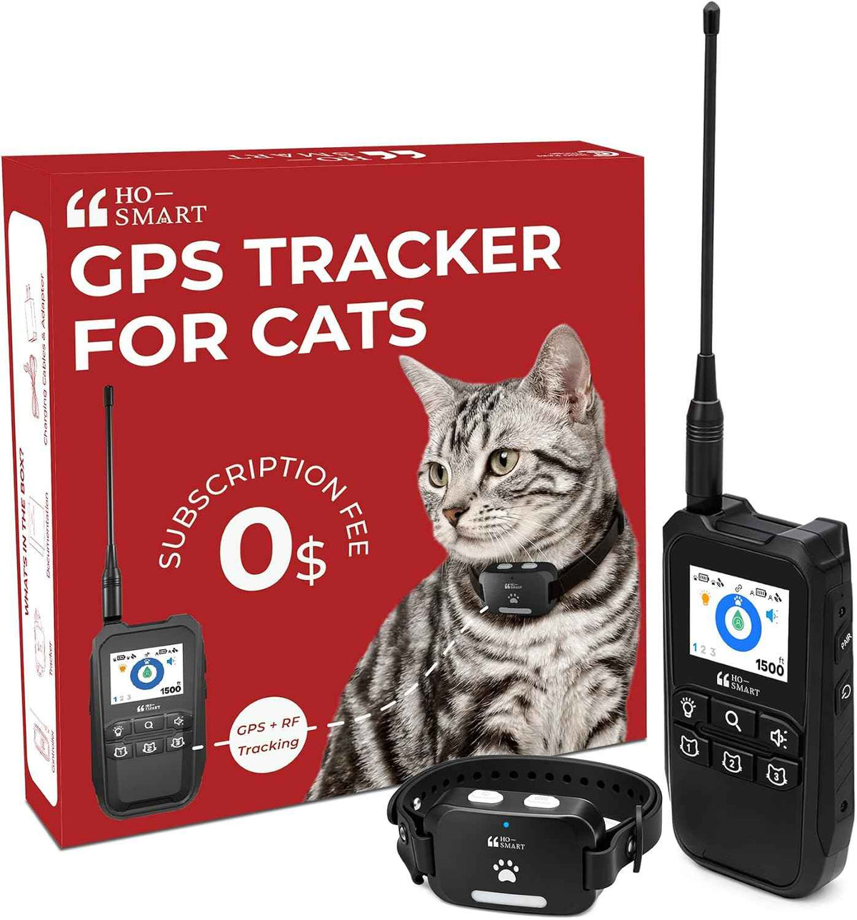 Cat Tracker with Handheld Controller & Collar