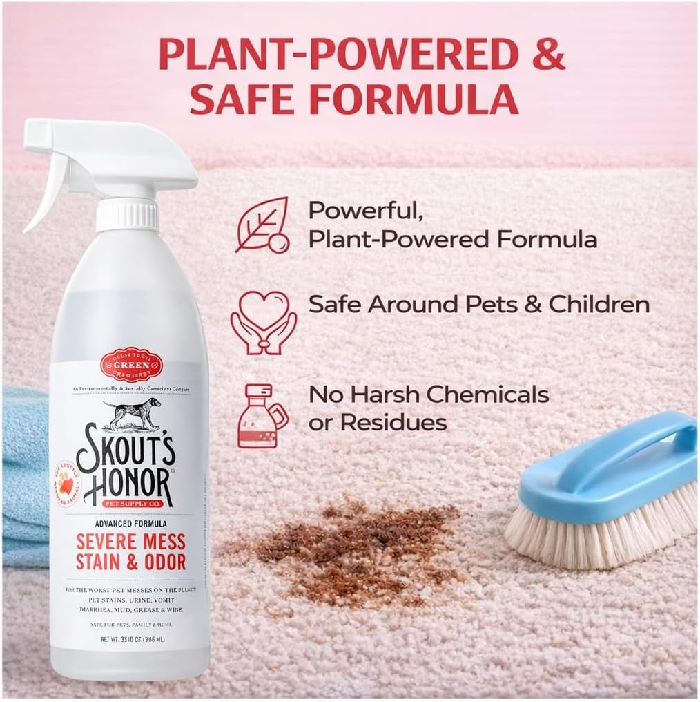 Skout's Honor Pet Stain & Odor Eliminator Spray – 35 oz